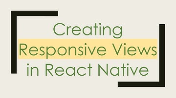 Creating Responsive Views in React Native