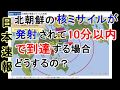 【日本速報】北朝鮮の核ミサイルが発射されて10分以内で到達する場合、どうするの？