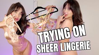 Lingerie Try-On Haul See-Through Clothing