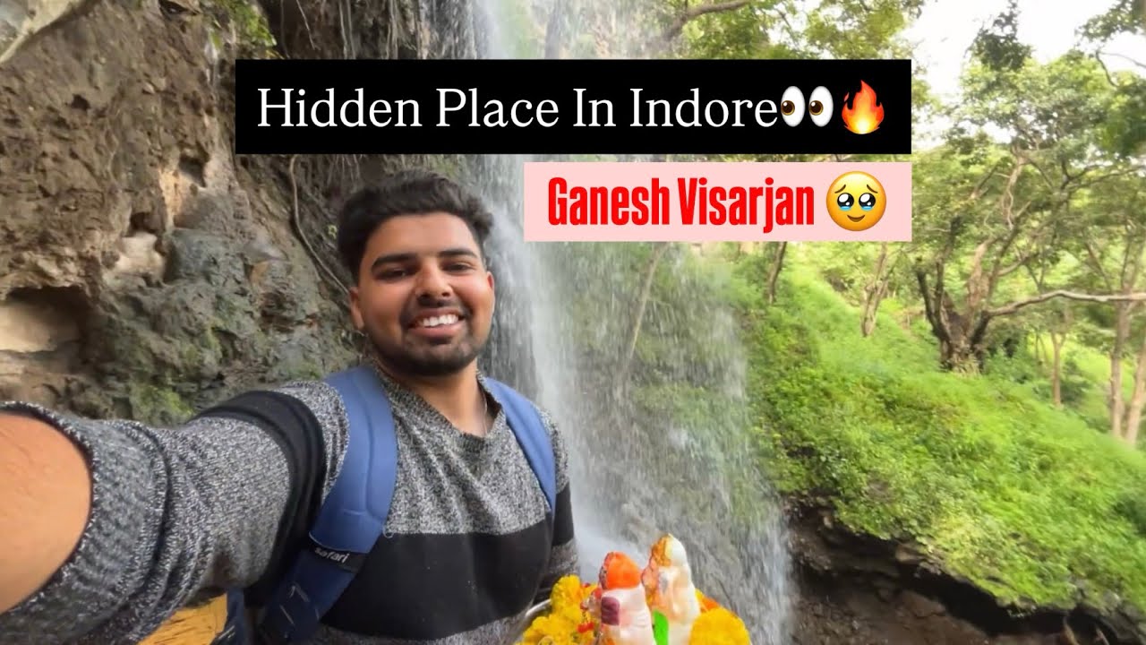 Ganesh visarjan at hidden place in indore❤️
