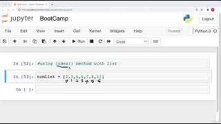 019 Python List    Index Method