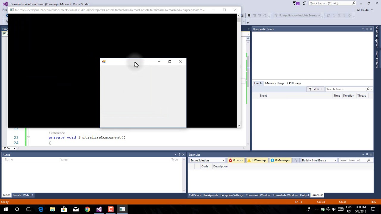 Tutorial: Create a simple C# console app - Visual Studio (Windows)