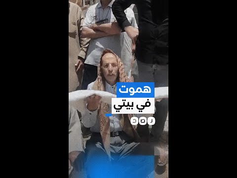 أحد أهالي العريش يحمل كفنه اعتراضا على هدم منزله مصر