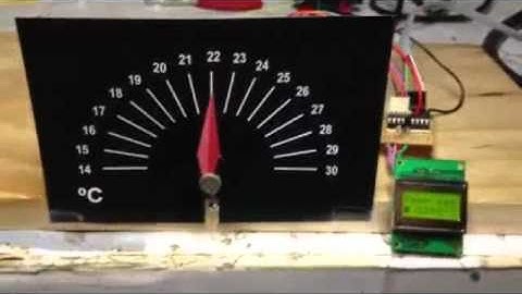 PIC + DS18s20 Mechanical Thermometer