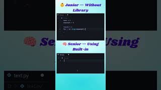 Calculate Power in Python 🐍 | Junior vs Senior #coding #python #dsa #programming #competitivecoding
