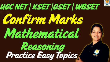 Confirm Marks Paper 1IMathmetical Reasoning|UGC NET Paper 1|KSET Paper 1|GSET paper 1|TG SET Paper 1