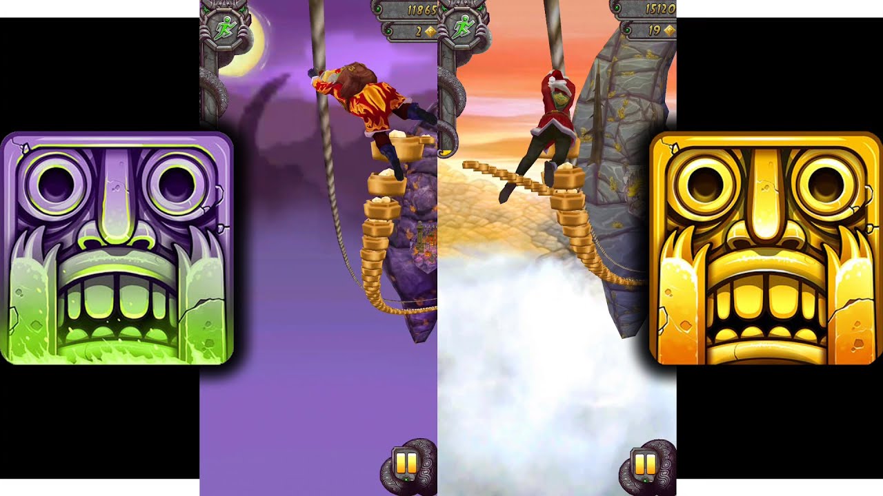 Temple Run 2 Spoky Summit Vs Temple Run 2 Sky Summit Endless Run - YouTube