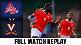 American vs. Virginia Full Match Replay | 2026 ACC Men's Soccer