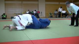 20140420関東柔術選手権大会マスター3紫帯ミディアムヘビー級決勝星川
