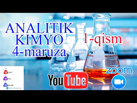 Analitik kimyo. 4-ma&rsquo;ruza: Kompleks birikmalar. 1-qism.