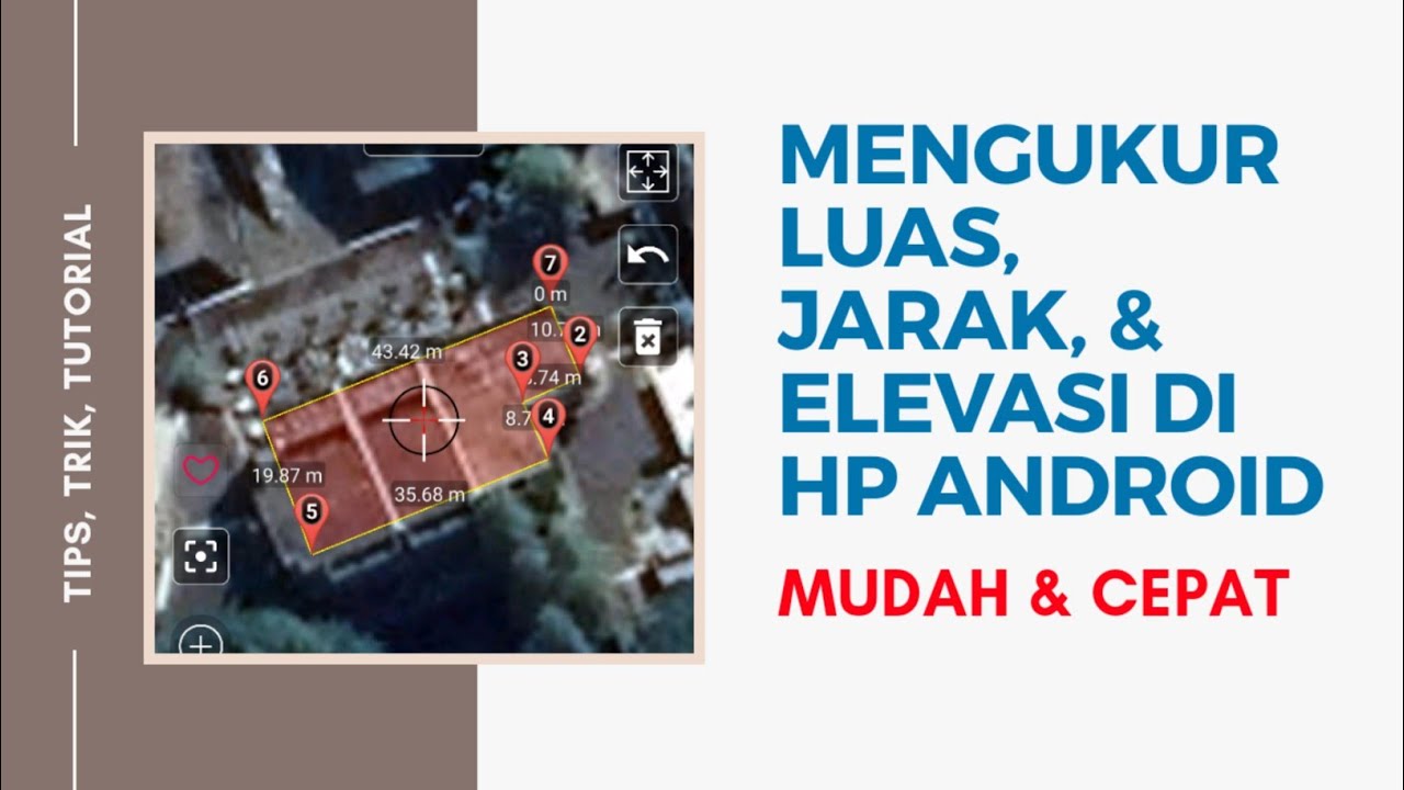 Cara Mengukur Luas Area Jarak Elevasi Dengan Aplikasi Di Hp Android Youtube