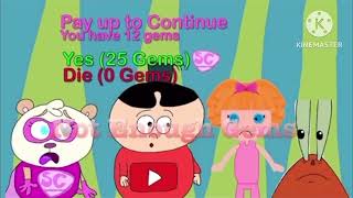 Kids Save Mr. Krabss Formula Psvitanintendo Bootleg Continue & Game Overs