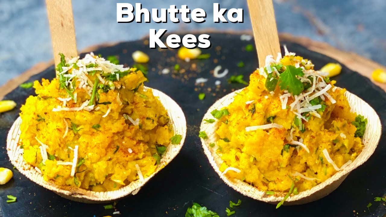 Bhutte Ka Kees Recipe - Grated Corn Snack recipe | Indore famous bhutte ka kees | Flavourful Food
