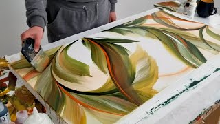 WOW! 🍂Criss-Cross Foliage / Easy Abstract Acrylic Painting by Rinske Douna 253,425 views 6 months ago 10 minutes, 33 seconds