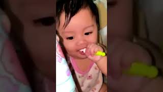 Riri Brushing Her Teeth