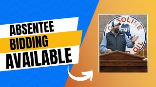Weekly Wednesday Auctions have absentee bidding available. Watch me explain the process.