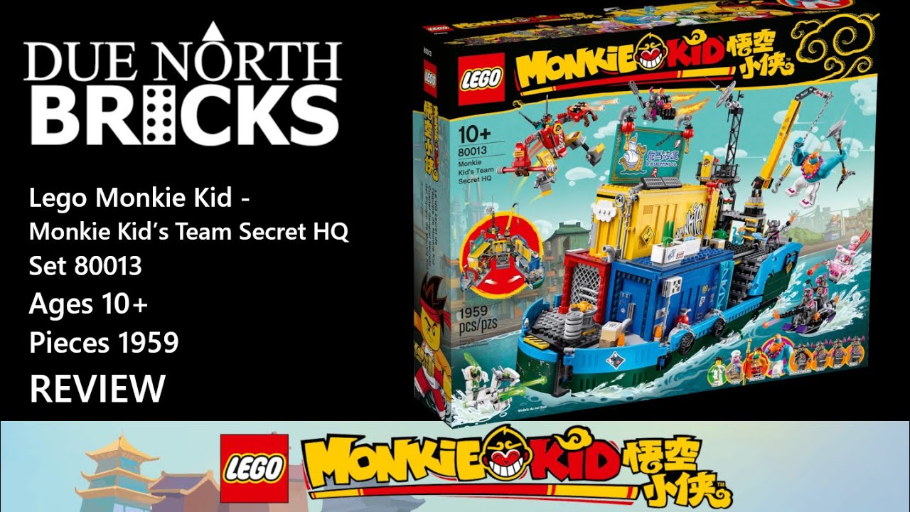 Lego Lego Monkie Kid - Monkie Kid’s Team Secret HQ - 80013 Review