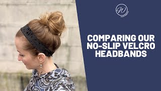 Let’s compare our NEW Narrow No Slip Velcro Headband