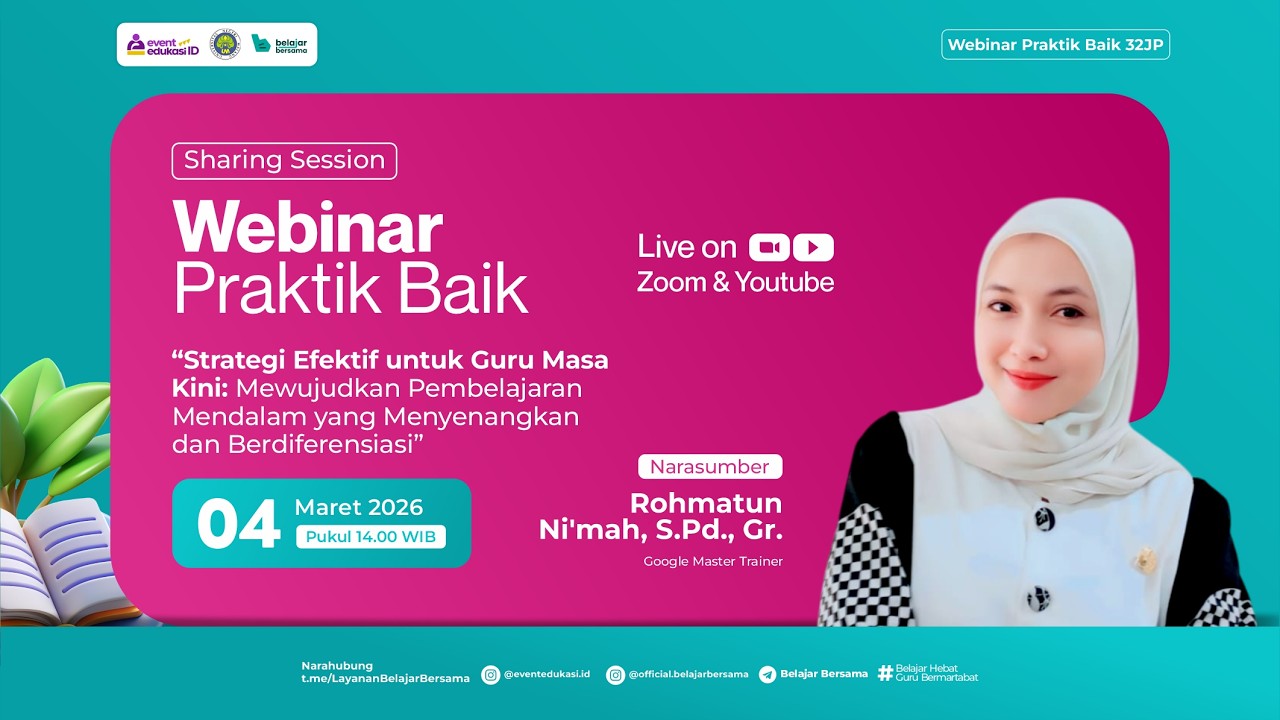 H2: Webinar Strategi Efektif Mewujudkan Pembelajaran Mendalam yang Menyenangkan dan Berdiferensiasi