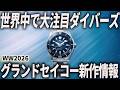 【WW2026】グランドセイコー新作情報!話題のダイバーズが登場!