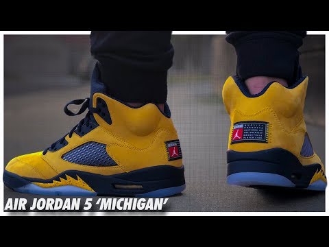 Air Jordan 5 SE 'Michigan' - YouTube
