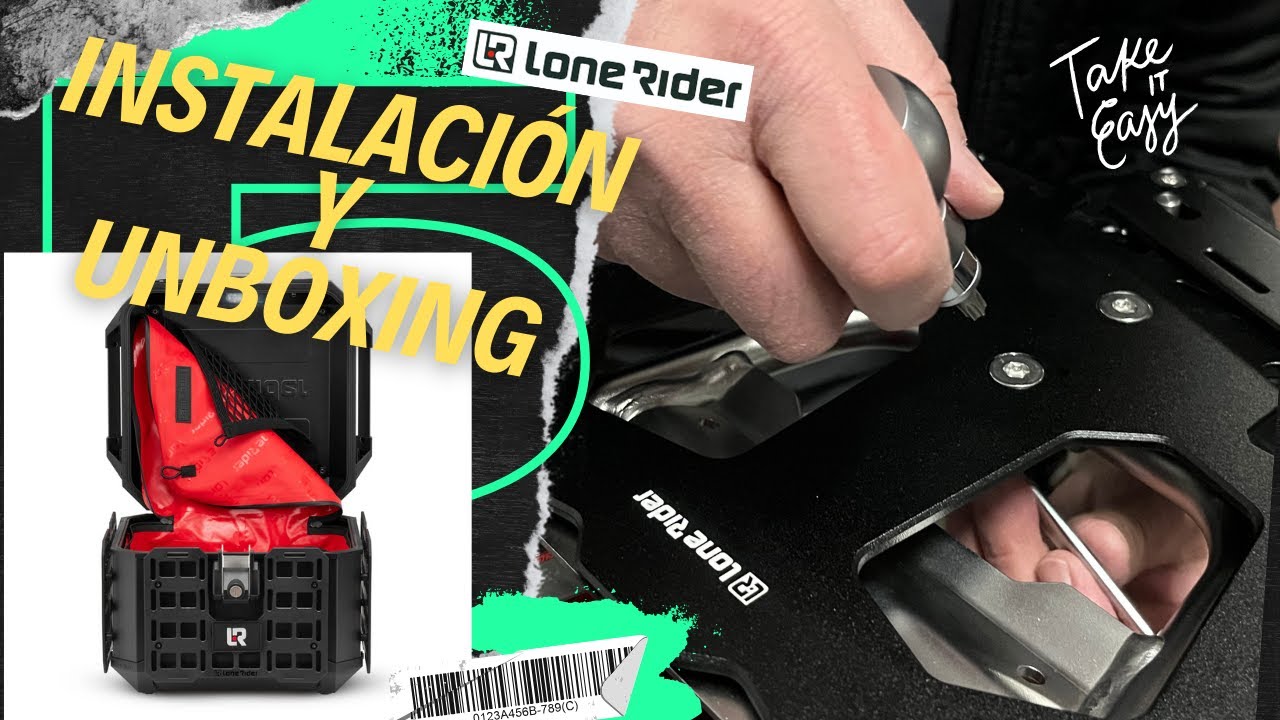 TOPCASE de LONE RIDER / Unboxing e Instalación en español