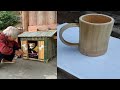 Handcraft 13 beautiful dog house cup any useful item use wood and bamboo