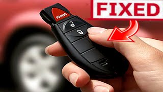 how to fix a remote key fob not detected sometimes.