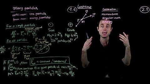 Lecture 2, Many Particle Conservation Laws & Constraints, Physics-411, Classical Mechanics