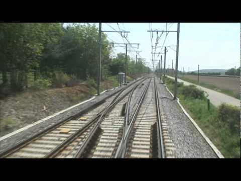 A High Speed Sncf Train From Lyon To Strasbourg Youtube