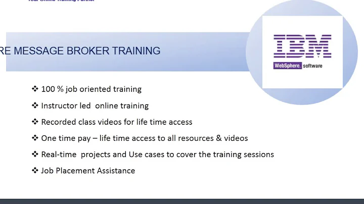 IBM WebSphere Message Broker Online Training