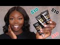 Drugstore Foundation For Dark Skin? NYX Born To Glow Foundation | Deep Rich, Cocoa, Walnut