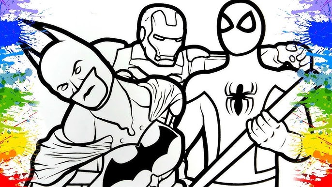 Colorindo desenho do homem aranha Peter I Desenhos coloridos 