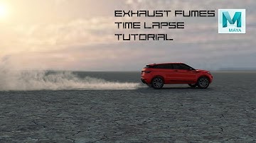 Car Exhaust Fume Tutorial Maya Vray Time Lapse