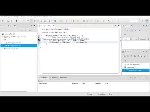 Learning OpenCV in Java with Eclipse