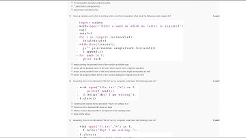 The joy of computing using python week3 ,Quiz Assignment 3