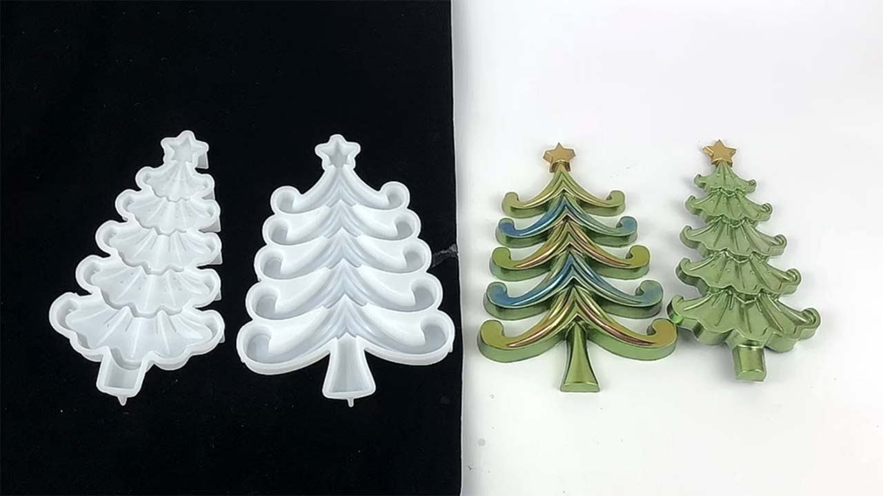 CrazyMold's 6 in 1 Christmas Earrings Resin Mold – Sparkle in