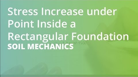 Stress Increase under Point Inside a Rectangular Foundation | Soil Mechanics
