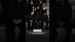 Drip meets runway. @esdeekid pulling up with that oversized @Gucci  #MilanFashionWeek