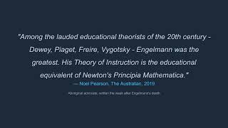 Engelmann Bloom Introduction to Direct Instruction and Mastery Learning