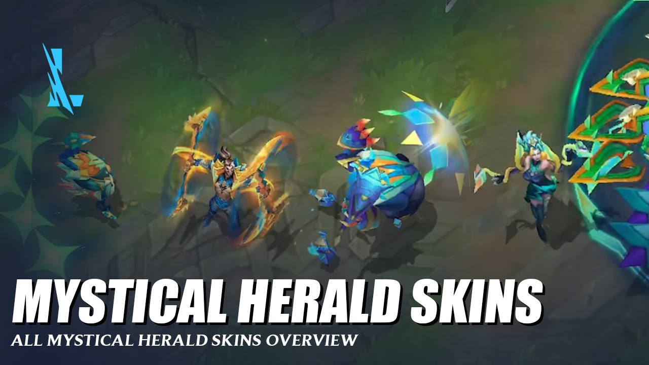 Fantasy Herald Rifts Mystical Herald All Skins Preview - Wild Rift - YouTube
