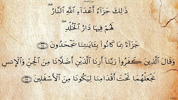 سورة فصلت  بصوت علي بن عبد الرحمن الحذيفي