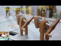 Pipe clamp made of wood and iron の動画、YouTube動画。