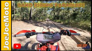 FINDING THE HIDDEN TRACK!  Sand Riding Paradise! Beta 200RR.