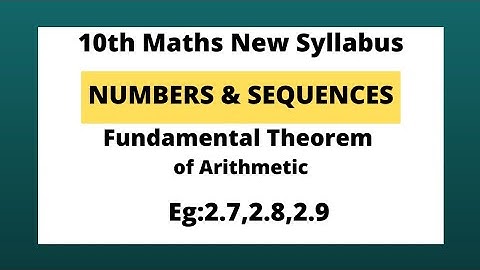 10th maths new syllabus  chapter 2 example 2.7,2.8,2.9