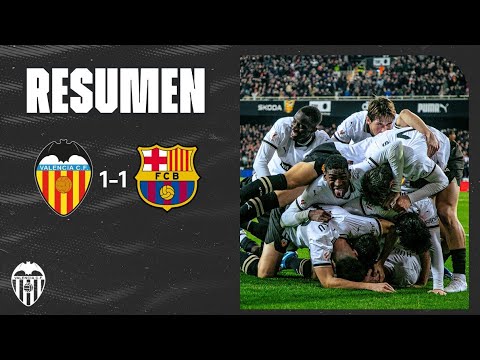 VALENCIA CF 1-1 FC BARCELONA | RESUMEN DEL PARTIDO