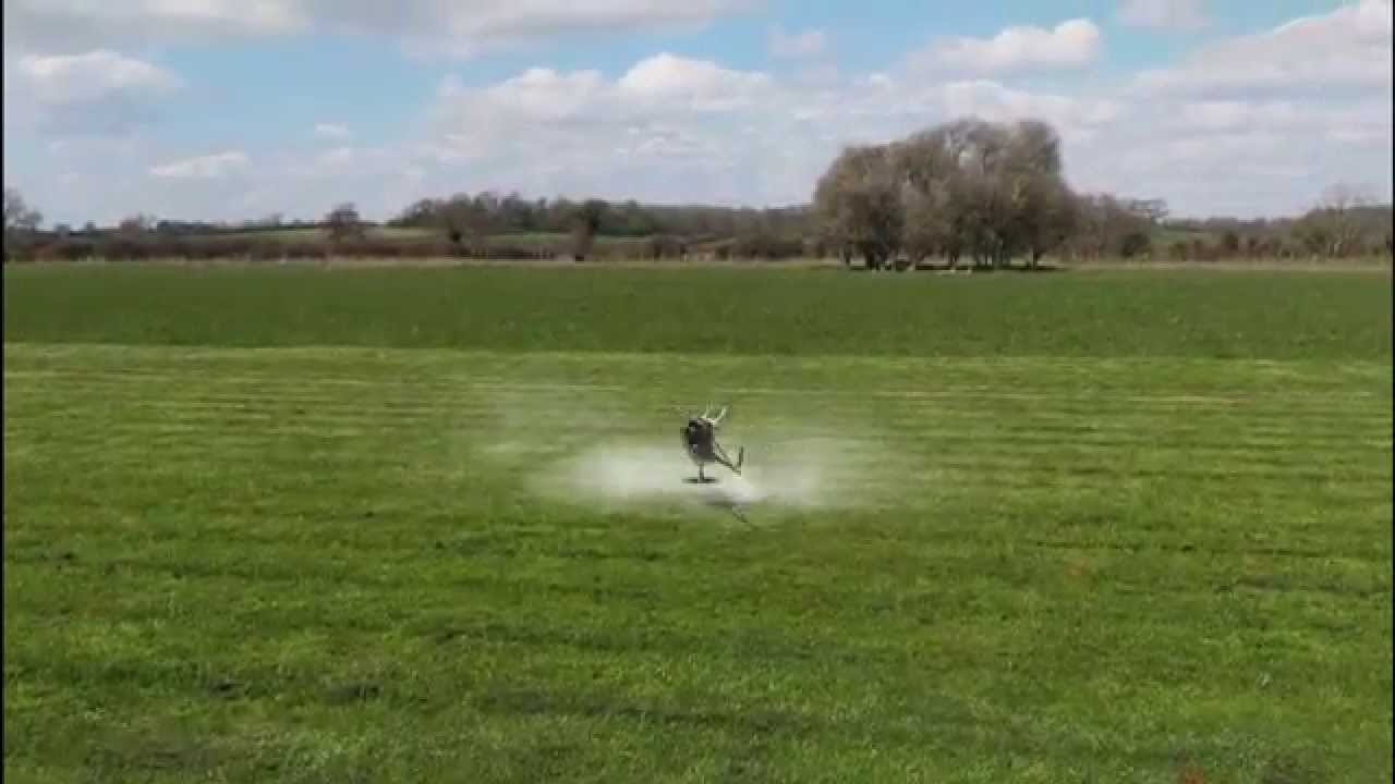 Phoenix rc - Inverted autorotation & blade stop practice