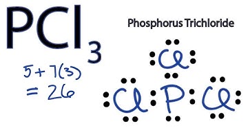PCl3 Lewis Structure - How to Draw the Lewis Structure for PCl3 (Phosphorus Trichloride)
