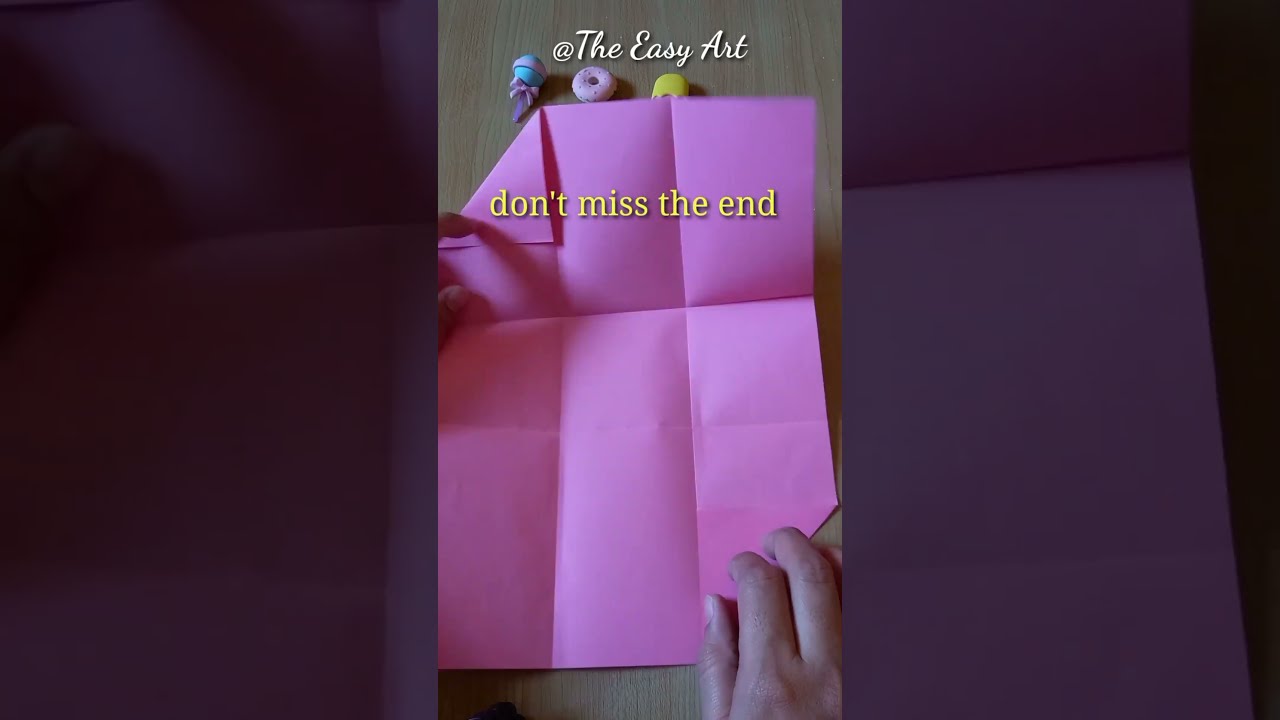 DIY Cute Gift Bag No Glue Paper Craft Shorts Papercraft Theeasyart