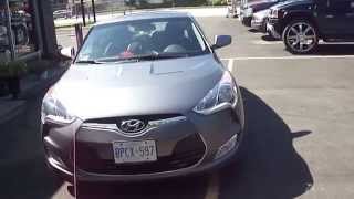 HILLYARD CUSTOM RIM &TIRE 2013 HYUNDAI VELOSTER ROLLING ON 18" BLACK & RED RIMS!